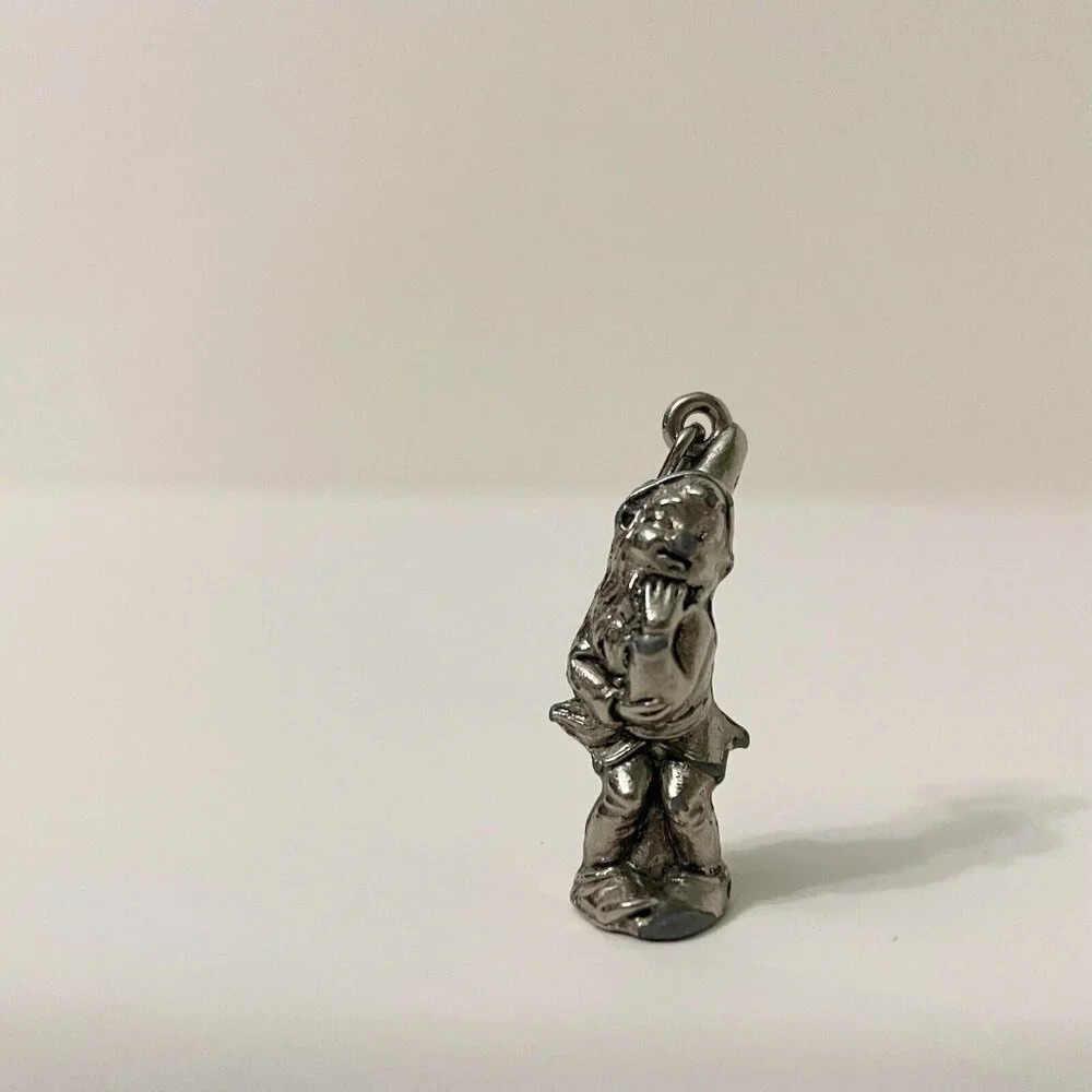 Vintage Gnome Charm Pendant 1.25 Inch Size